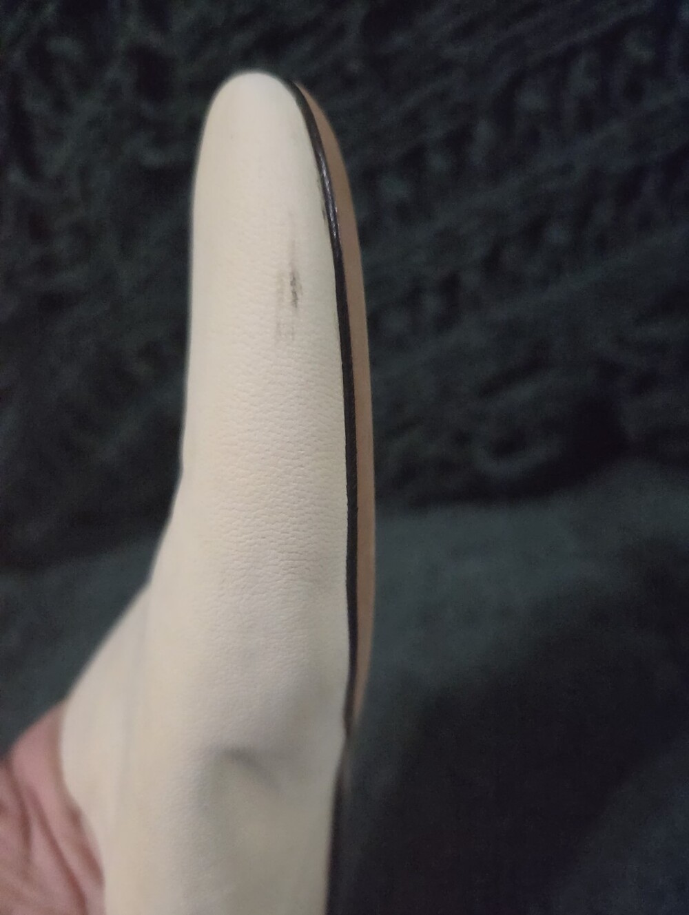 Vince Cream Slip-On Mule Shoes - Picture 7 of 9